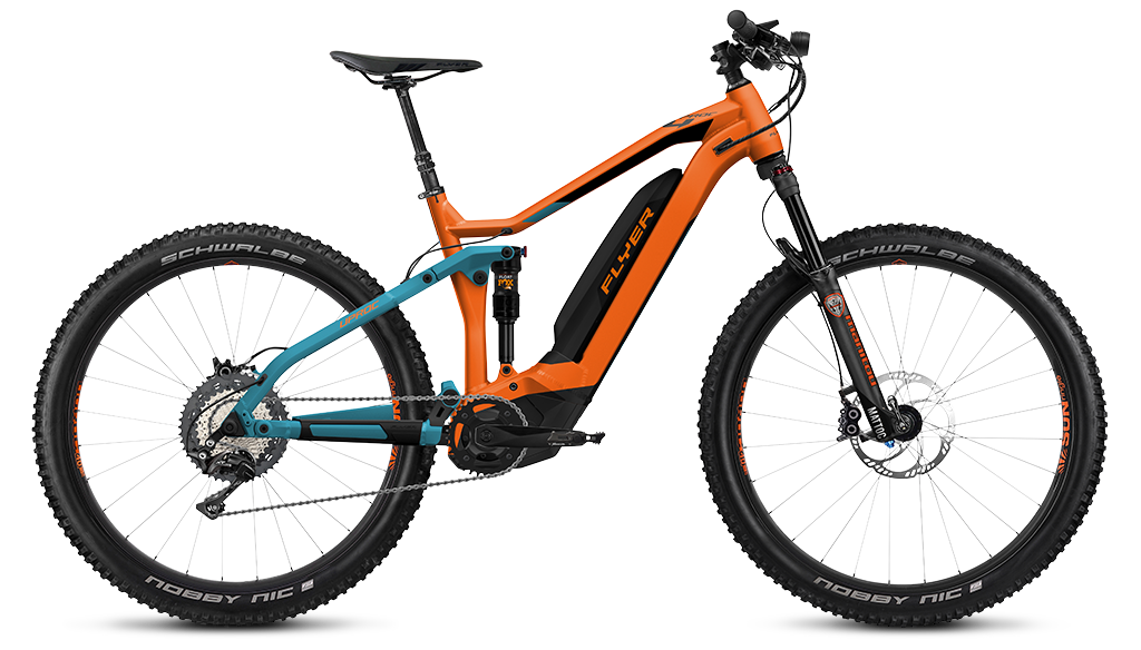 FLYER Uproc4 in Tangerine-Orange/Teal-Blue